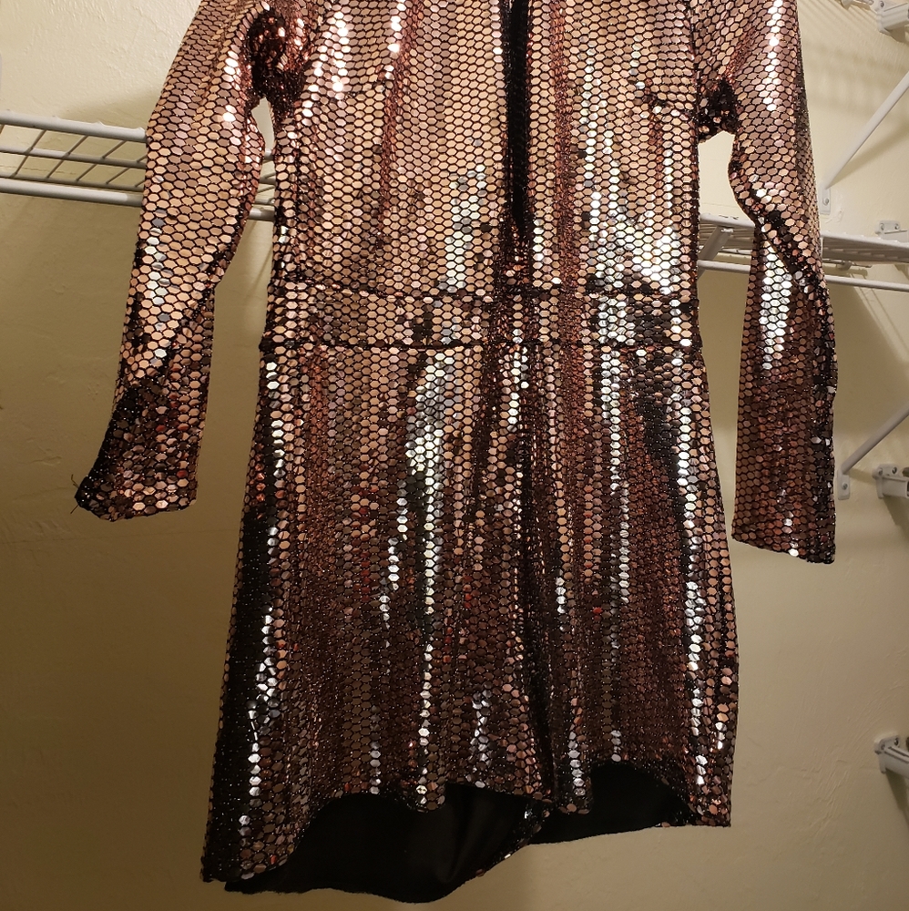Gold Sequin Romper - image 3